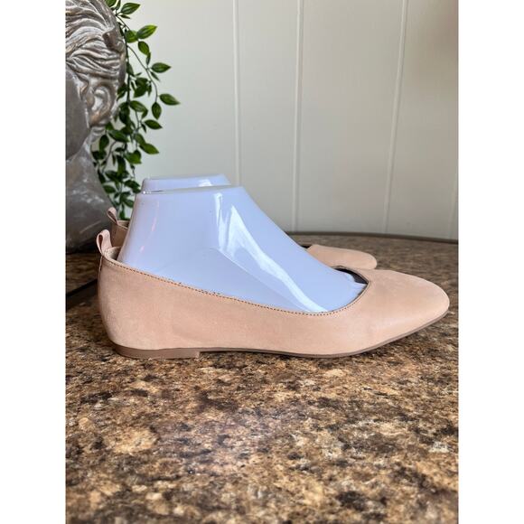 Lucky Brand Destrien2 Leather Ballet Flats 7M Blush Nude‎ Beige Quiet Luxury - Picture 5 of 11